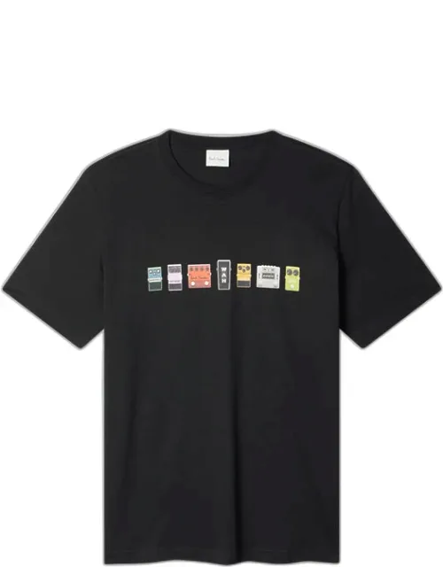 Guitar Pedals Print T-shirt
