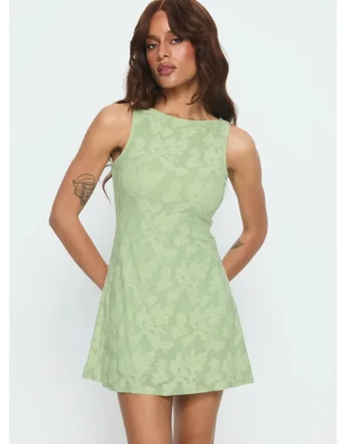 Charming Life Boat Neck Mini Dress