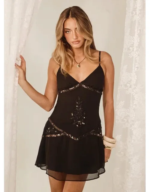 Jesenia Beaded Mini Dress