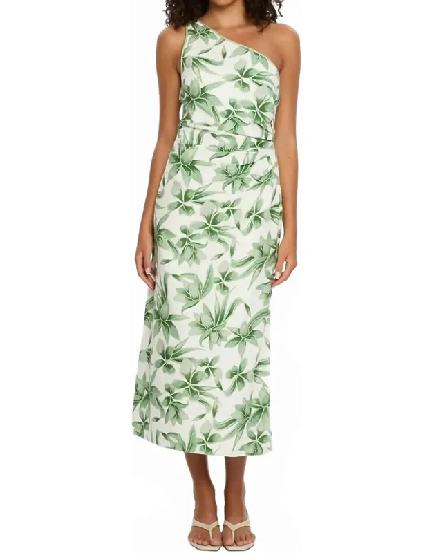 Asymmetrical Midi Dress
