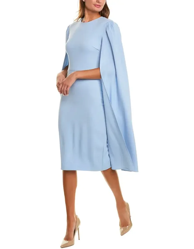 Cape Sleeve Sheath Dress
