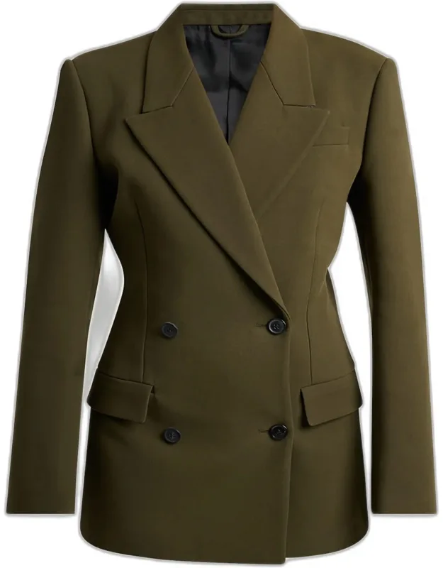 Tailored Double-breasted Blazer