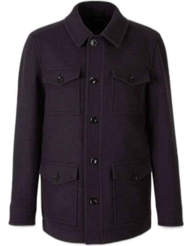 Short Coat With Pockets
