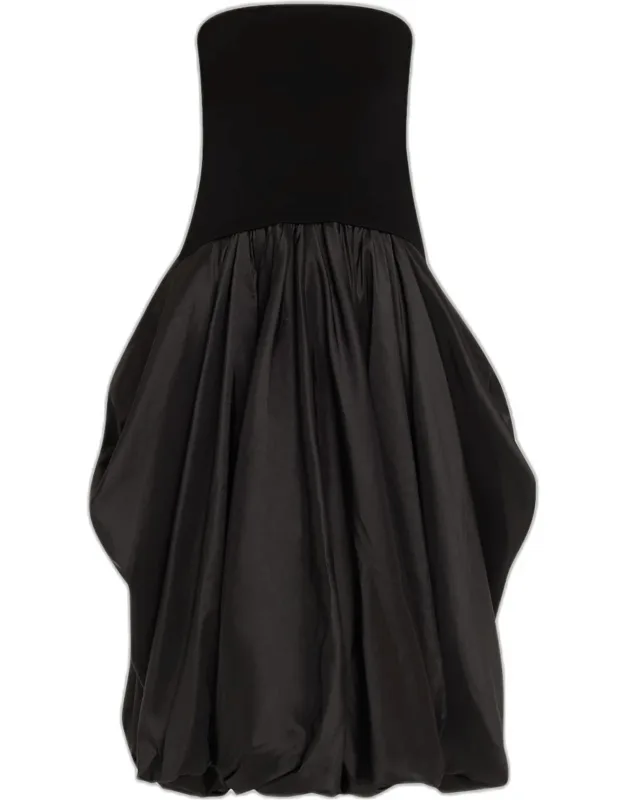 Izzy Strapless Midi Bubble Dress