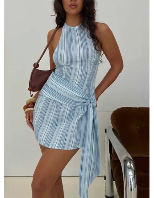 Irabella Halter Tie Side Mini Dress
