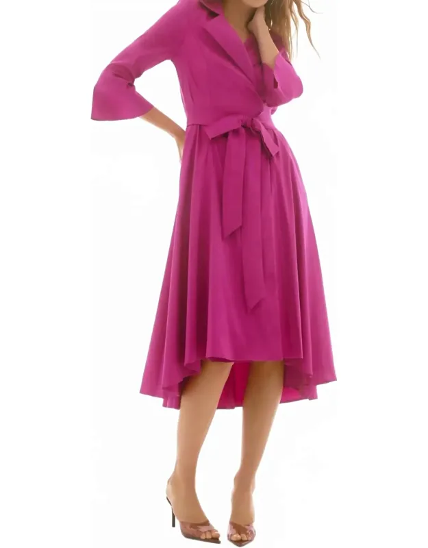 High Low Wrap Dress