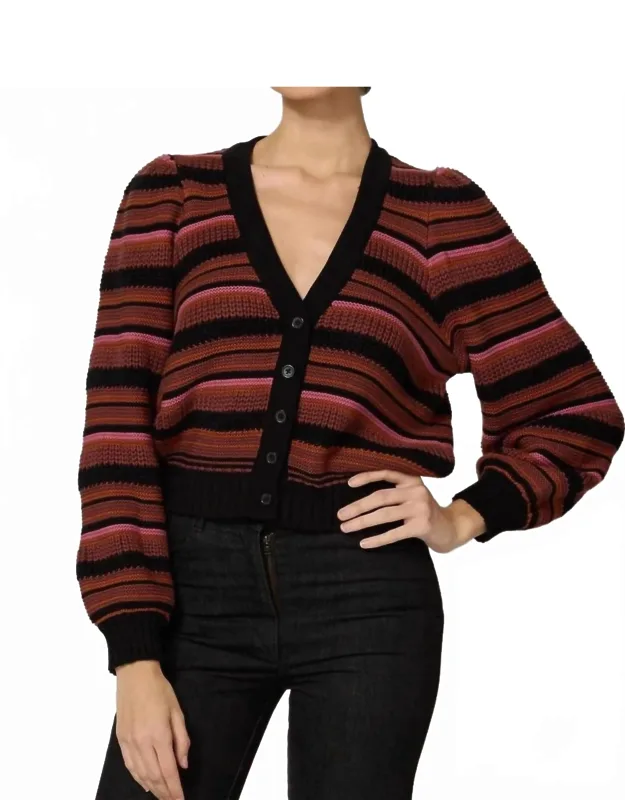 Striped Sweater Cardigan