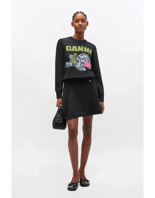 Wool Mini Skirt
