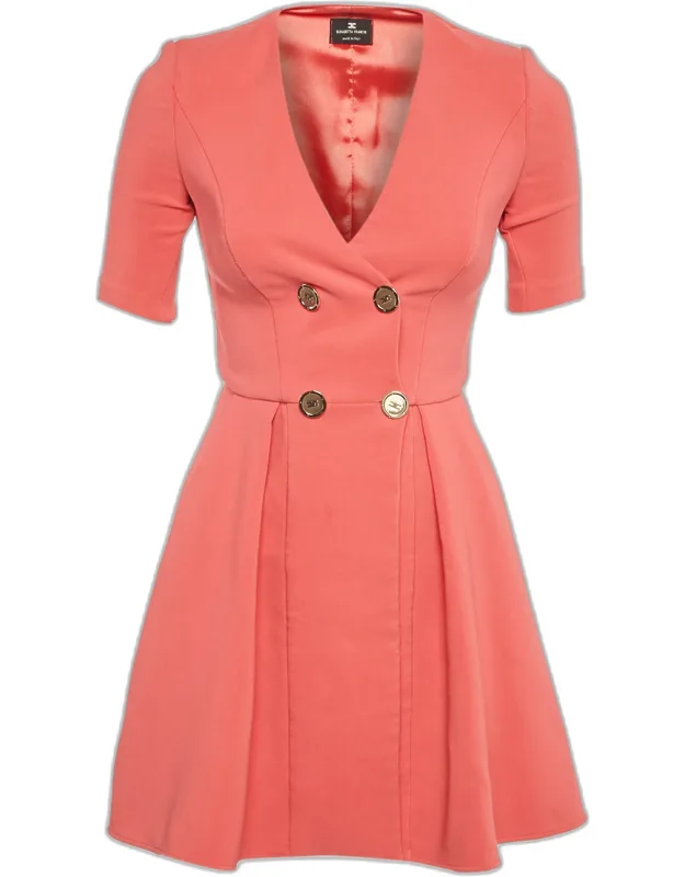 Crepe Doubled Breasted Mini Dress