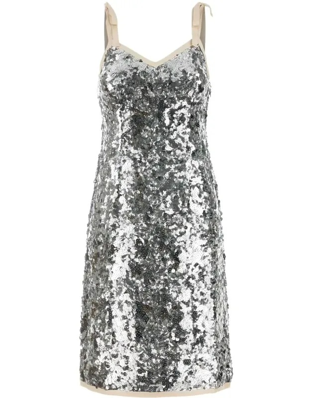 Embellished Nylon Dress