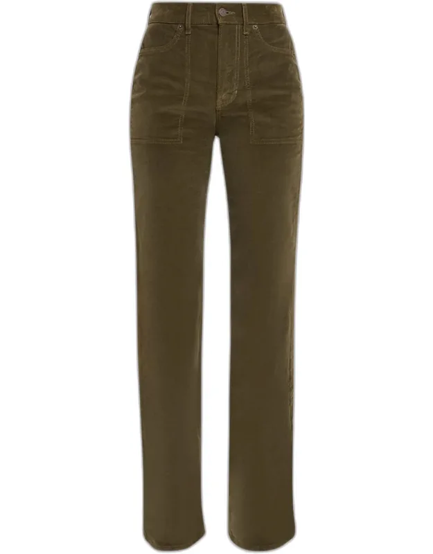 Crosbie High-rise Wide-leg Corduroy Pants