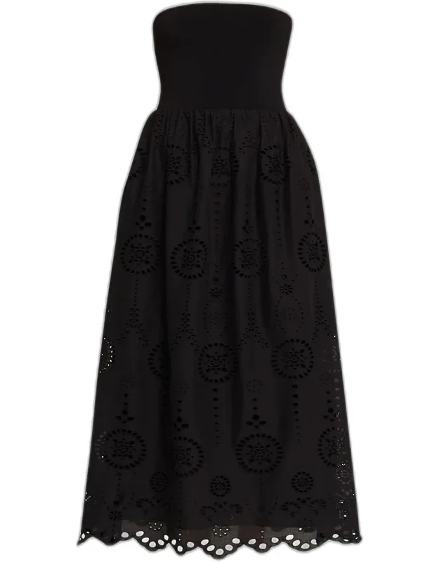 Knit Broderie Dress