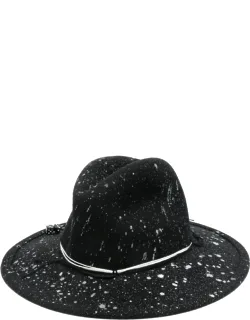 Splatter-print Fedora Hat