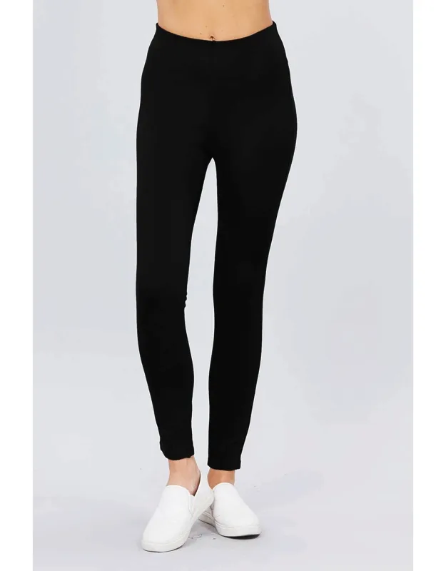 Elastic Band Ponte Pants