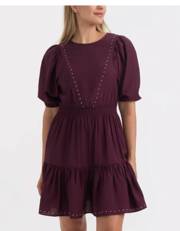 Studded Crinkle Dress
