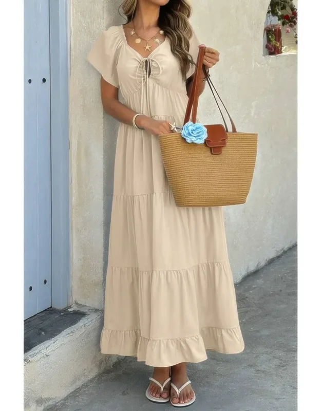 Cross Knot A-line Dress