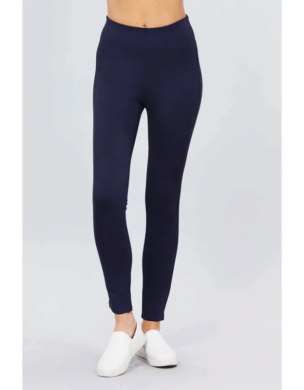 Elastic Band Ponte Pants