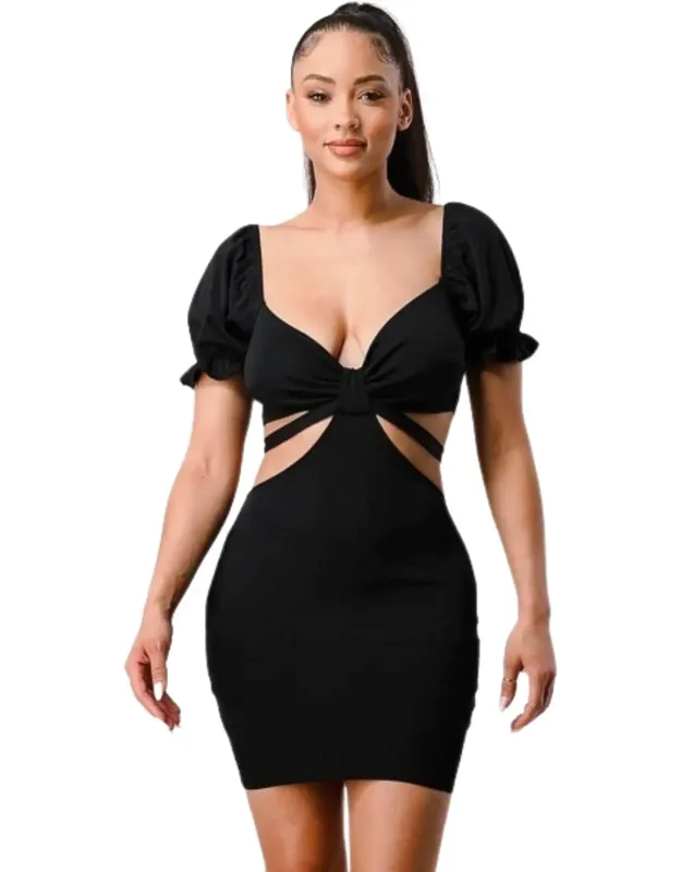 Side Cutout Bodycon Dress