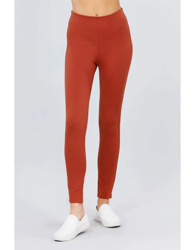 Elastic Band Ponte Pants