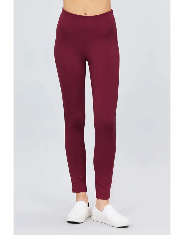 Elastic Band Ponte Pants