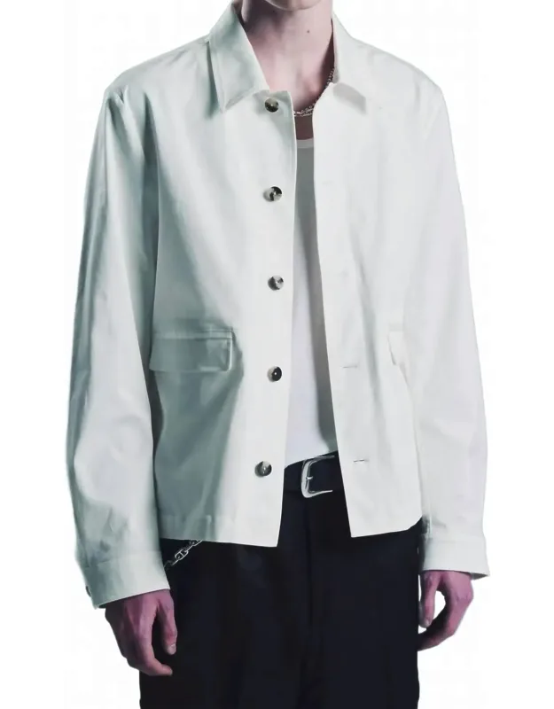Cotton Twill Bull Dog Shirt Jacket