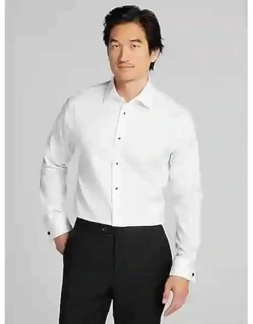 Slim Fit Twill Formal Dress Shirt
