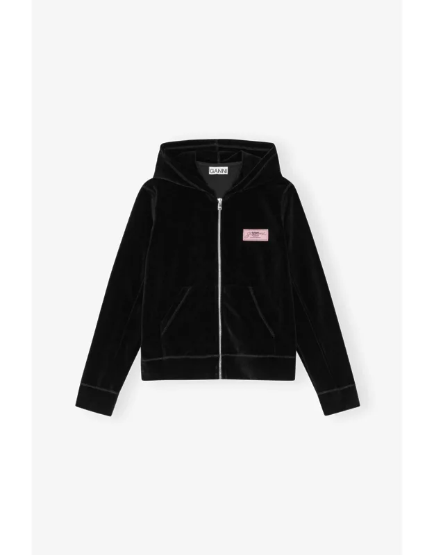 Heavy Velour Zip Hoodie