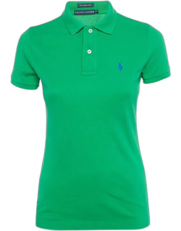 Cotton Skinny Polo T-shirt