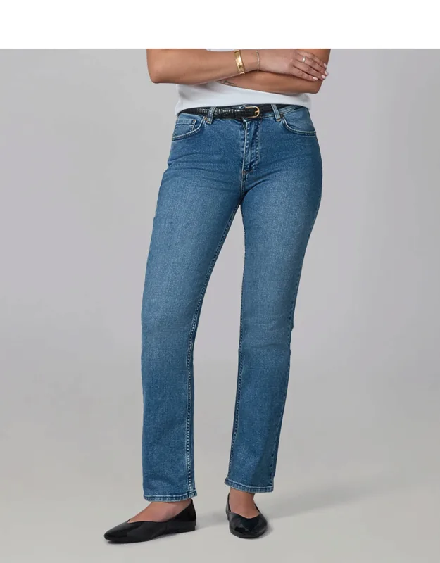 High Rise Straight Jeans