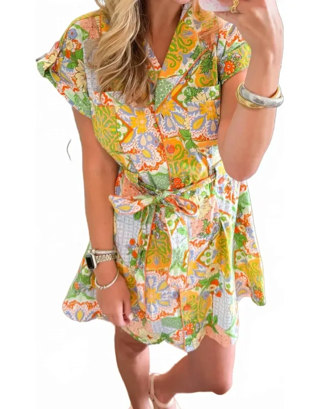 Boho Button Down Dress