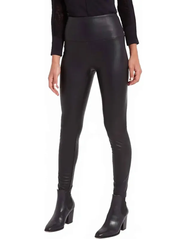 Textured Leather Leggings