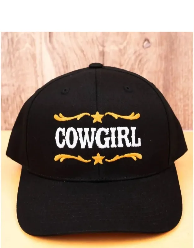 Cowgirl Embroidered Underbrim Aztec Cap