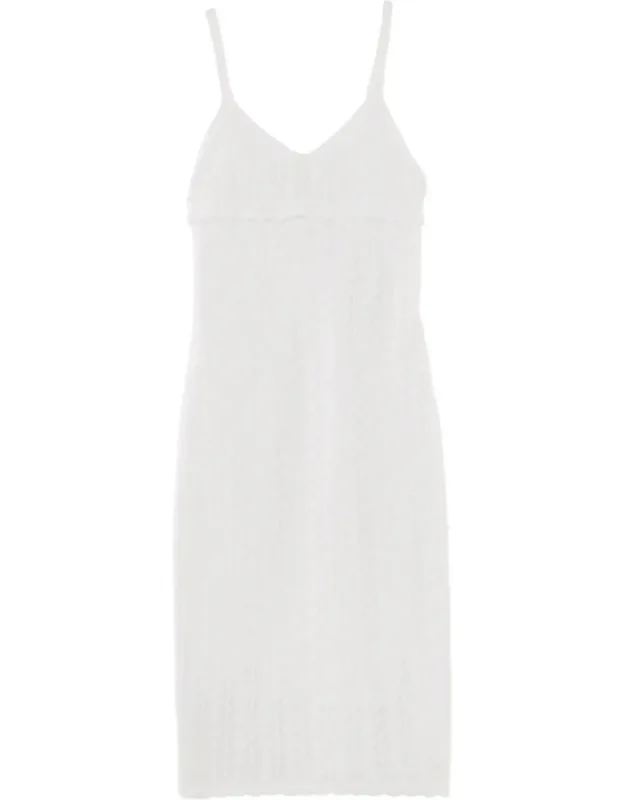 Pointelle Midi Dress