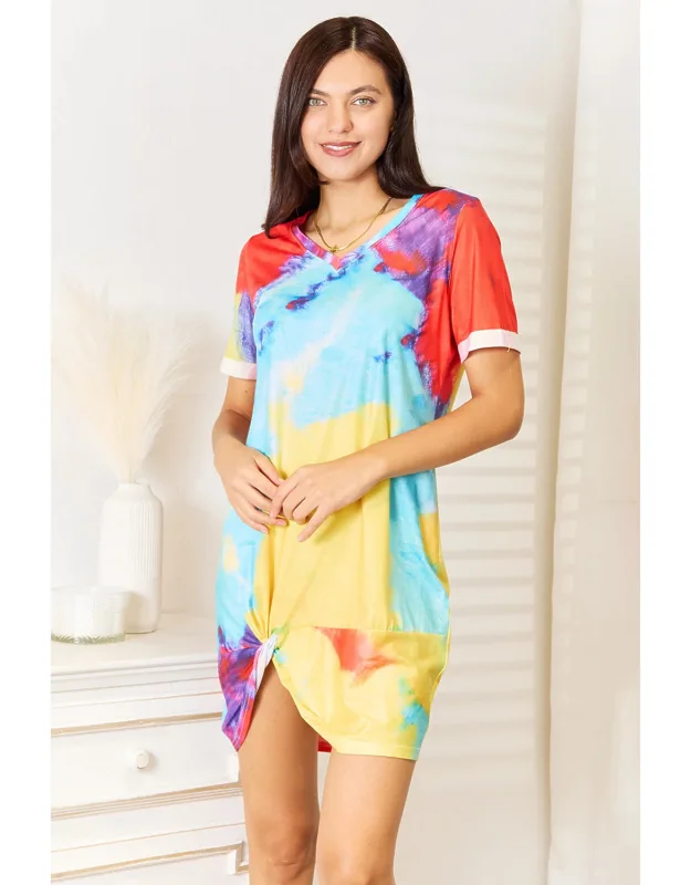 Twisted Tie-dye Dress