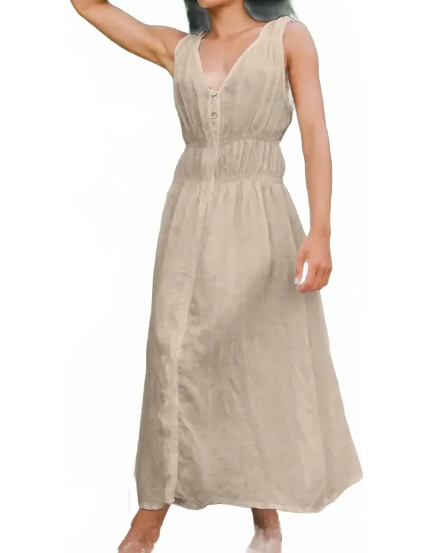 Linen Button Down Dress