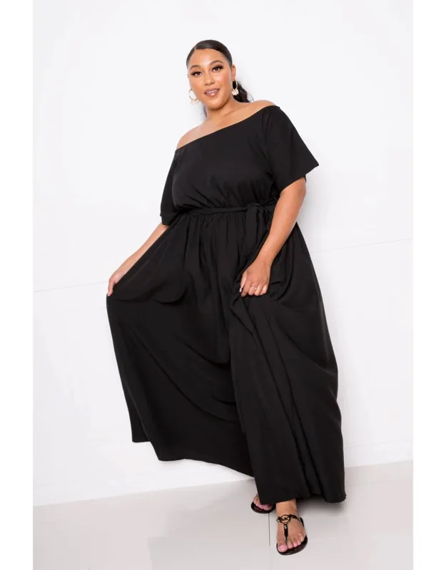 Off Shoulder See-through Dress