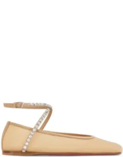 Crystals Ane Mesh Ballet Flats
