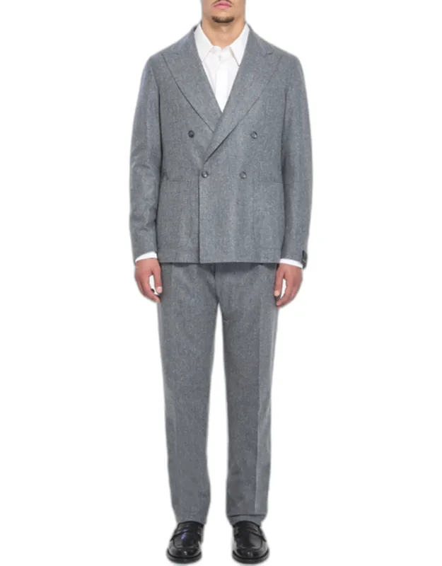 Two-piece Suit In Virgin Wool