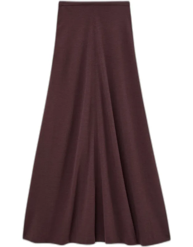 Wool Jersey Maxi Skirt