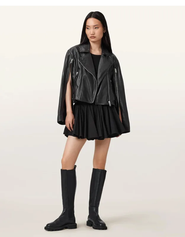 Masone Leather Biker Jacket