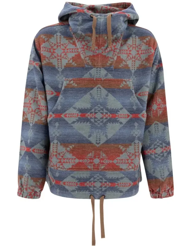 "mil Smock Jacquard Shaggy" Hoodie