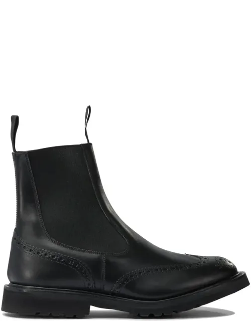 "henry" Ankle Boots With Rainproof Construction And Brogue Detail