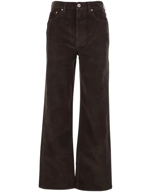 Kora Jeans With Belt Loops And Logo Patch On The Rear In Denim