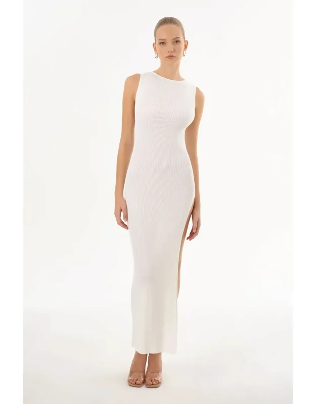 Rib Knit Maxi Dress