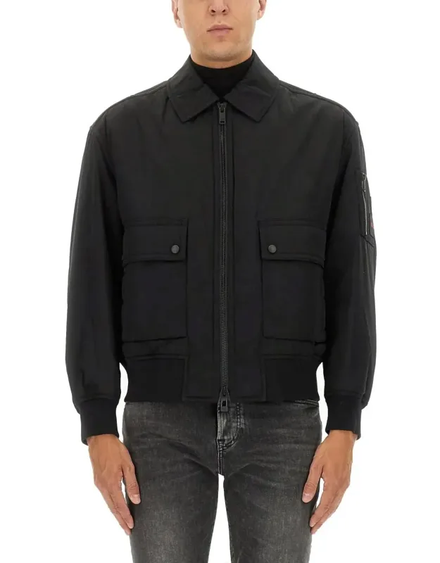 Bomber Jacket With Removable Lining
