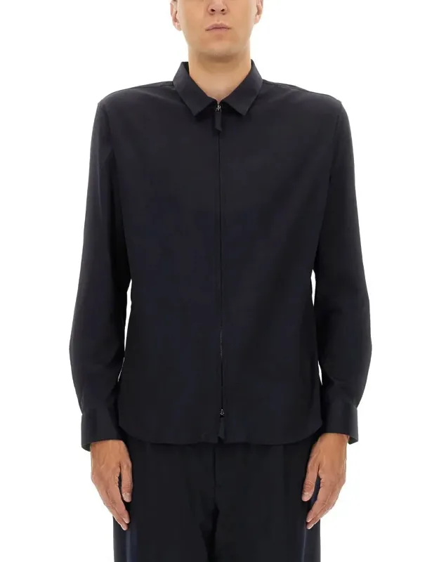Cotton Zipper Shirt