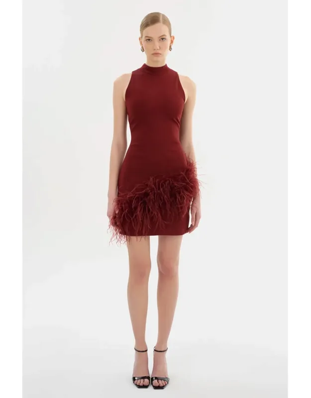 Mock Neck Dress