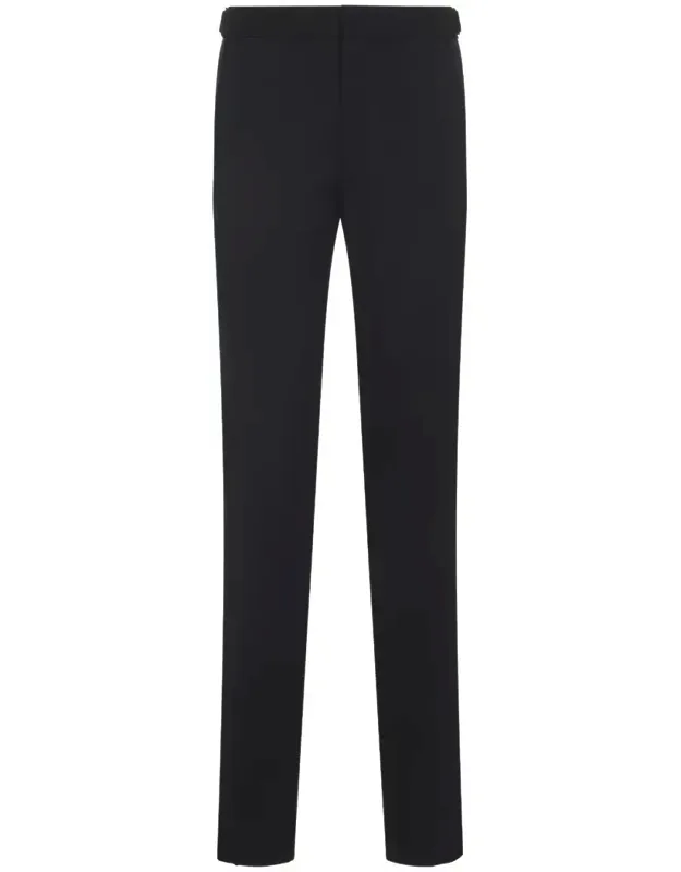 Pants With Adjustable Waist And Satin Stripes