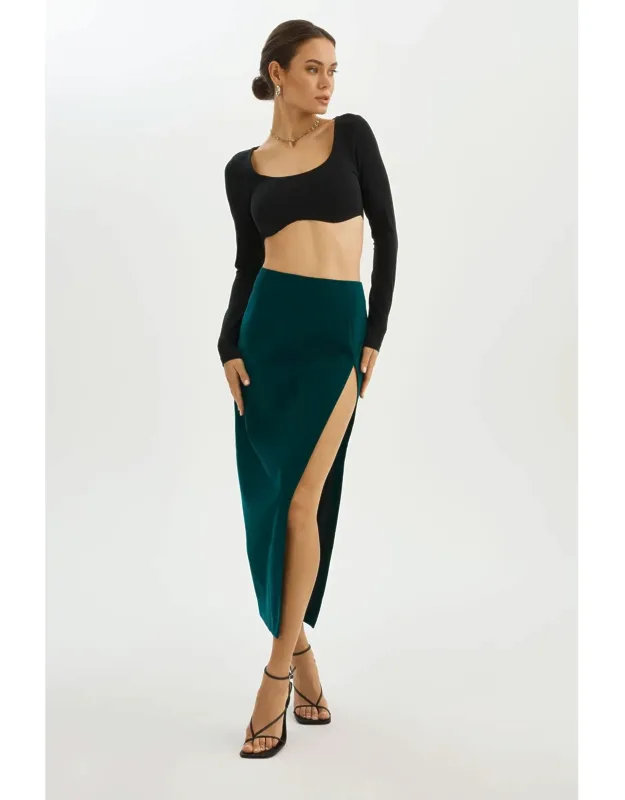 Faux Leather Skirt