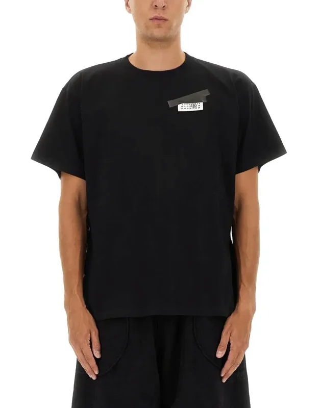 Mm6 T-shirt With Logo 100% Cotton